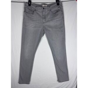 Levi's 711 Skinny Jeans Women's 33x30 Gray Stretch Mid Rise Slim Fit Denim Ankle